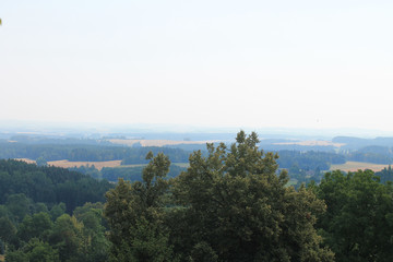 Fototapeta na wymiar Valley view Lipnice nad Sazavou Czech Republic