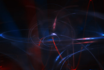 Abstract texture with a fractal figure and noise on a dark background