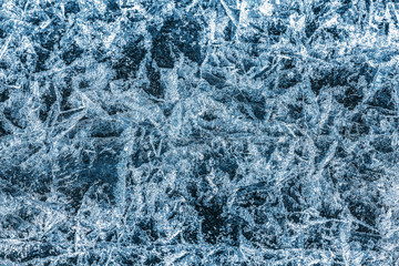 Patterns on the ice of lake Baikal. Irkutsk region, Eastern Siberia, Russia