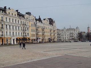 Fototapeta premium Kiev. Sophia Square. March 2019.