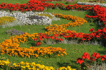 Blumenbeet gestaltet