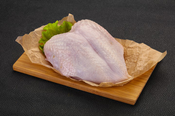 Raw chicken breast