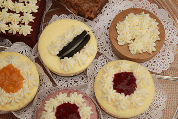 Ricos pasteles de queso