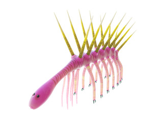 3d rendered illustration of a Hallucigenia