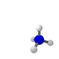 Molecule model on a white background. 3D chemical model.