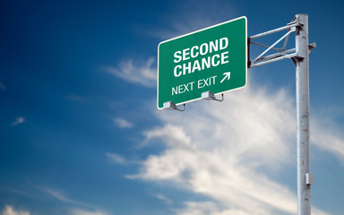 3D rendering dirty realistic highway sign and cloud sky with message about