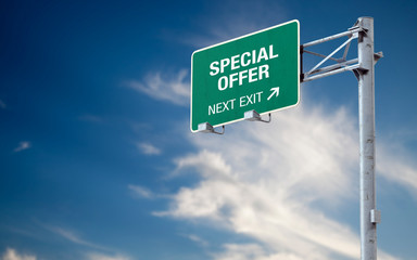 3D rendering dirty realistic highway sign and cloud sky with message about