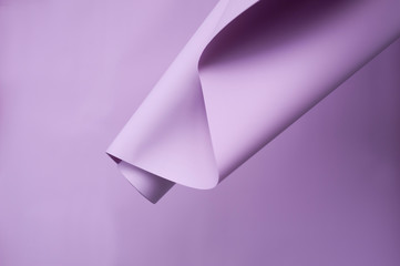 Lilac roll paper. Abstract soft pastel colors backdrop with space for text. Trendy creative...