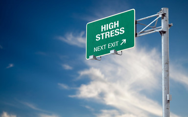 3D rendering dirty realistic highway sign and cloud sky with message about