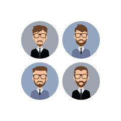 gentleman hipster worker avatar