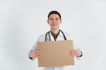 doctor students cardboard