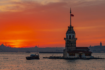 sunset in istanbul