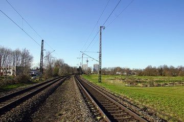 Eisenbahnstrecke bei Wesel