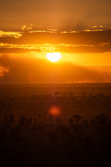 Sunset at Tsavo west, Kenya.