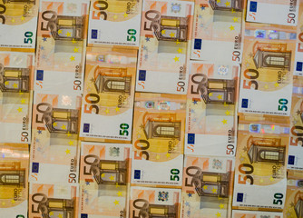 Background of EURO money banknotes