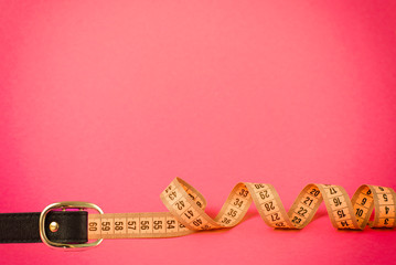 Tape measure buckle belt for weight loss waist girth measurement