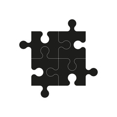 Obraz premium Puzzle icon vector