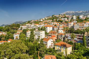 Fototapeta premium Sunny view of Herceg Novi, Montenegro.