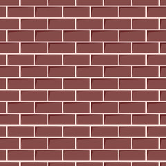 Obraz premium Seamless red brick wall background