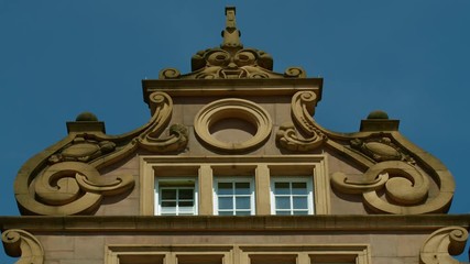 Historic House facades Main Market Trier Rhineland Palatinate Germany, July 2018