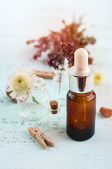 Essential oil and dry herbs