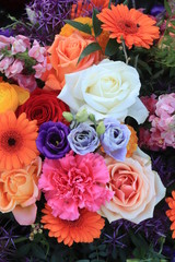 Colorful bridal bouquet