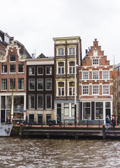 Fototapeta na wymiar Old buildings in Amsterdam, the Netherlands