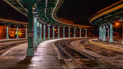 Train station at midnight © Rick Beck