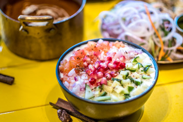 Indian style dessert served after the main course