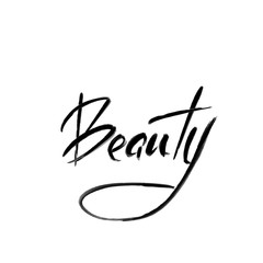 Obraz premium brush lettering beauty