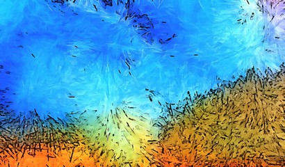 Abstract watercolor background. Paint in water on paper. Fresh and juicy colors. Beauty pattern for design with art elements.