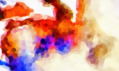 Abstract watercolor background. Paint in water on paper. Fresh and juicy colors. Beauty pattern for design with art elements.