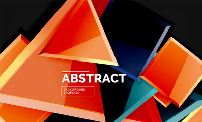 Squares and triangles geometrical background