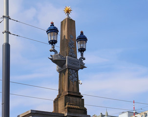 Fototapeta na wymiar Old light column