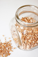Condiment. Dried parsley root. Spices loose and in a glass jar