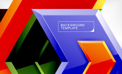 Abstract glossy techno arrows background