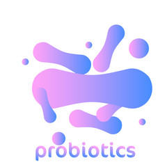 Obraz premium Probiotics Bacteria Vector Logo