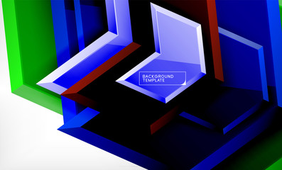 Abstract glossy techno arrows background