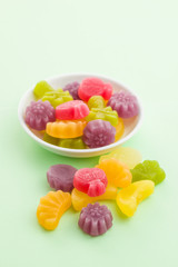 Fruit jelly candies.