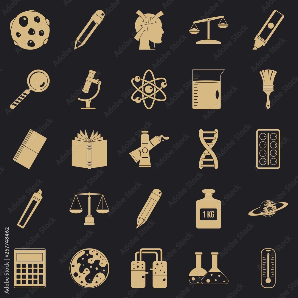 Poster magistracy icons set. simple set of 25 magistracy vector icons for web for any design