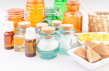 Ingredient for making personal skincare products - oils, wax, emulsifiers, hydrolates.