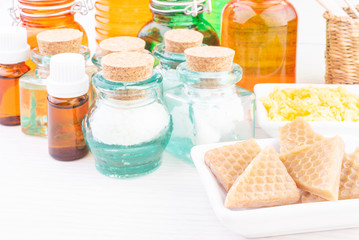 Ingredient for making personal skincare products - oils, wax, emulsifiers, hydrolates.