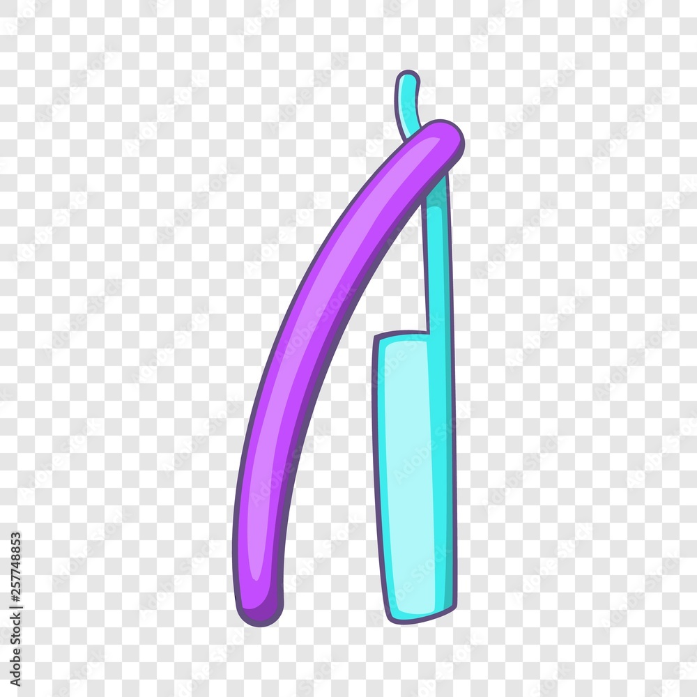 Aufkleber bladed razor icon in cartoon style isolated on background for any web design