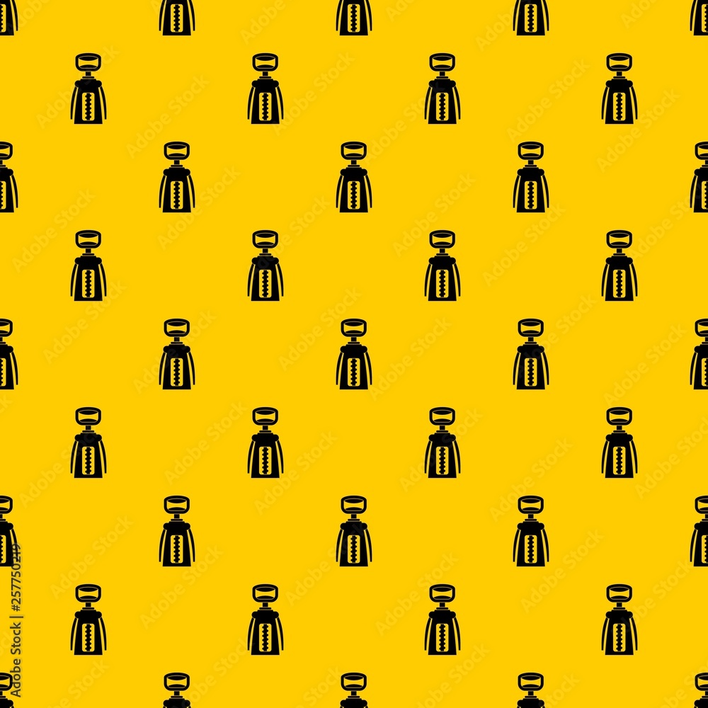 Poster modern corkscrew pattern seamless vector repeat geometric yellow for any design