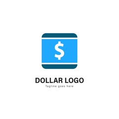 Money logo template design. Money logo with modern frame vector design