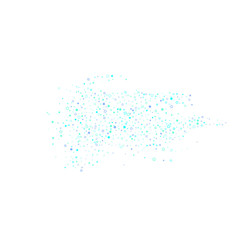 Blue, cyan, turquoise glitter stars confetti