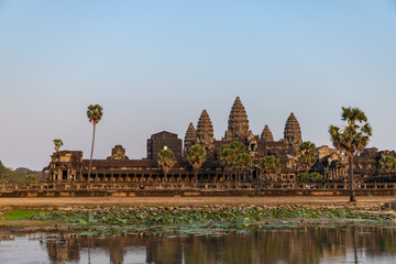 Fototapeta premium Angkor Wat Temple before sunset, Siem Reap, Cambodia