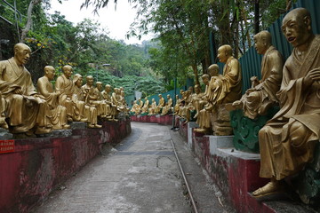 tem thousand Buddhas kloster in hong kong in asien
