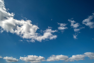 blue sky with white clouds