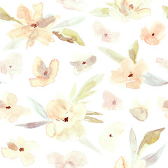 Flower seamless pattern.